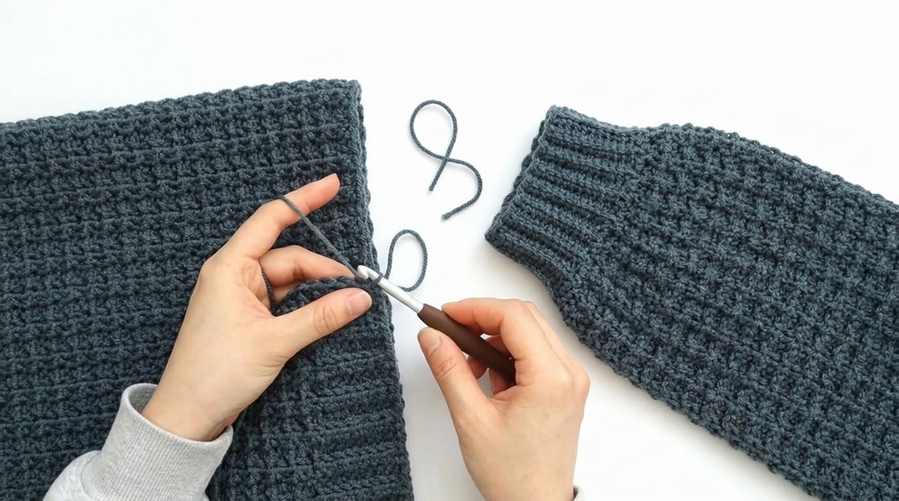 Crochet Pocket Cardigan