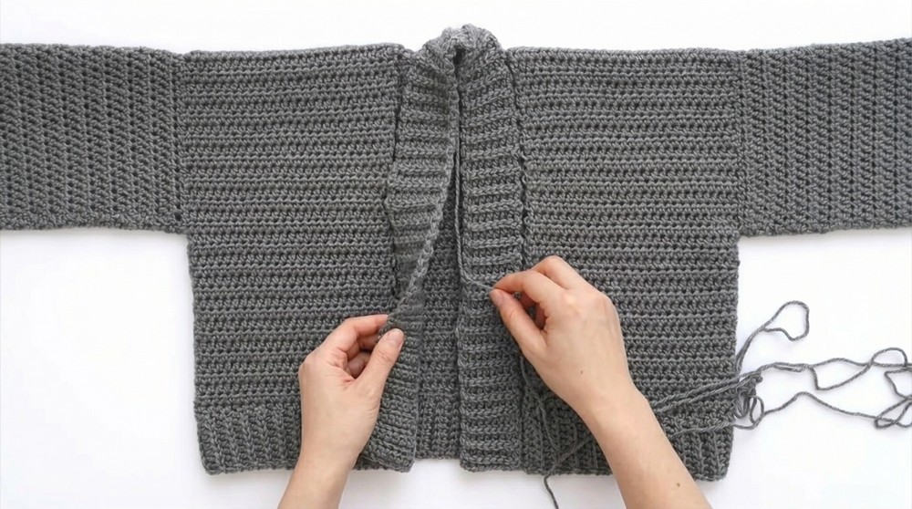 Crochet Oversized Crop Cardigan