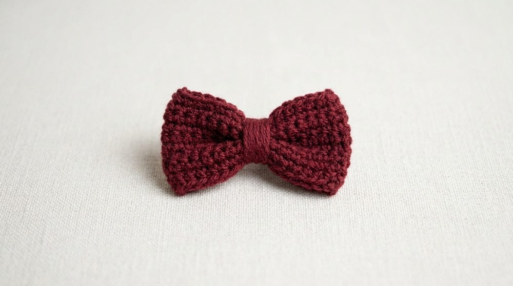 Crochet Bow Keychain
