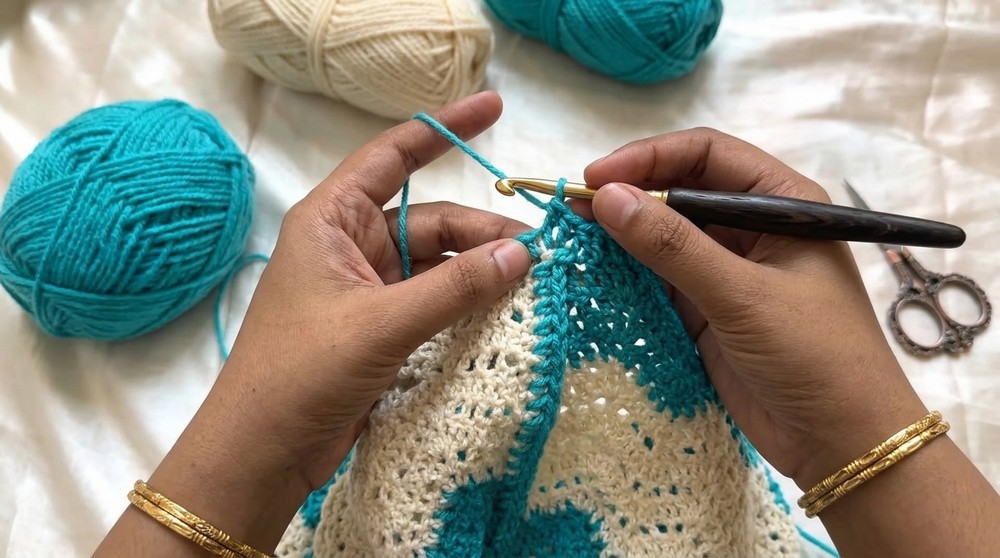 Crochet Mesh Sweater Pattern