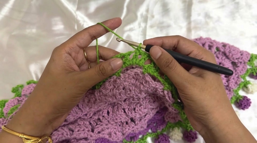 Crochet Lavender Lily Bouquet Top Pattern