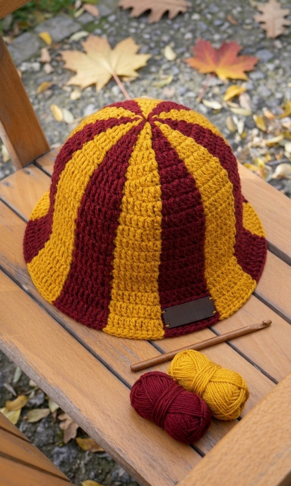 Crochet Striped Bucket Hat Pattern