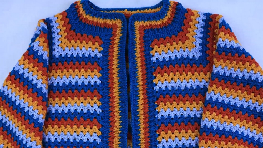 Crochet Cardigan Granny Square