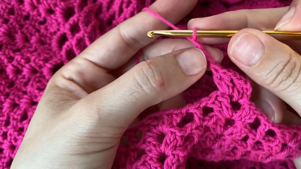 Crochet Ruffle Long Skirt