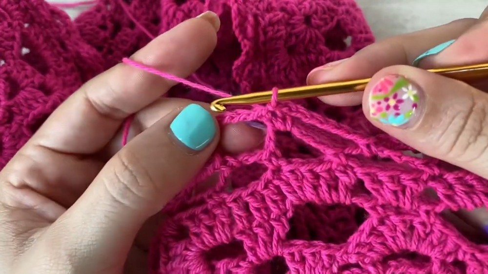 Crochet Ruffle Long Skirt