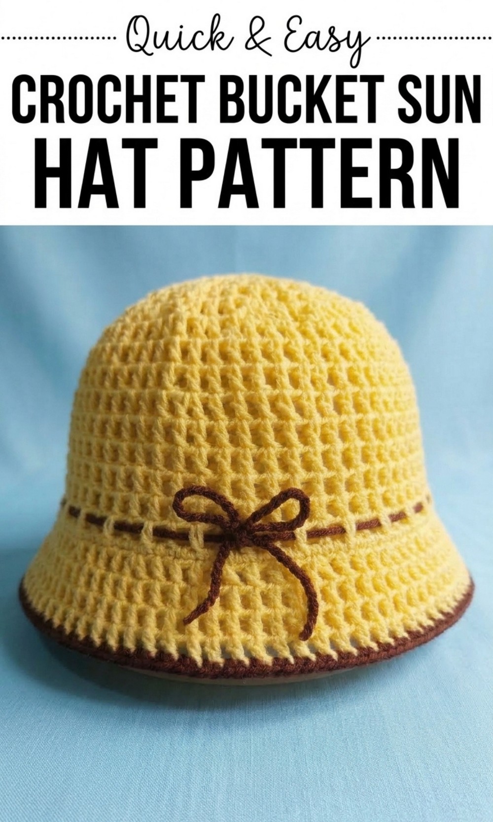Crochet Bucket Sun Hat Pattern