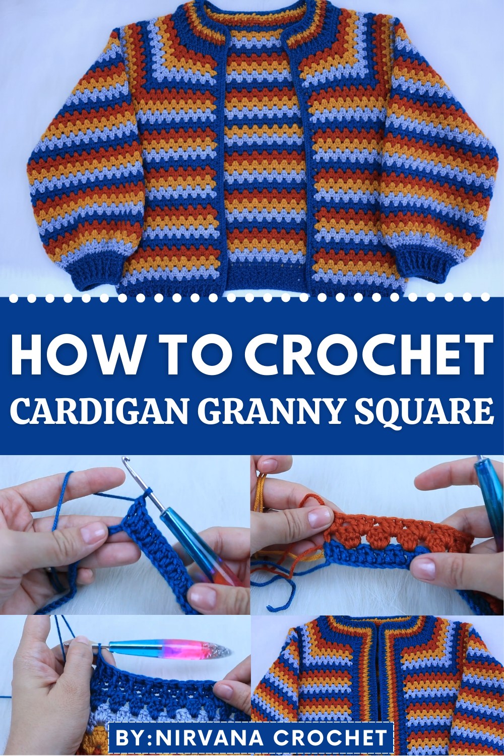 Crochet Cardigan Granny Square