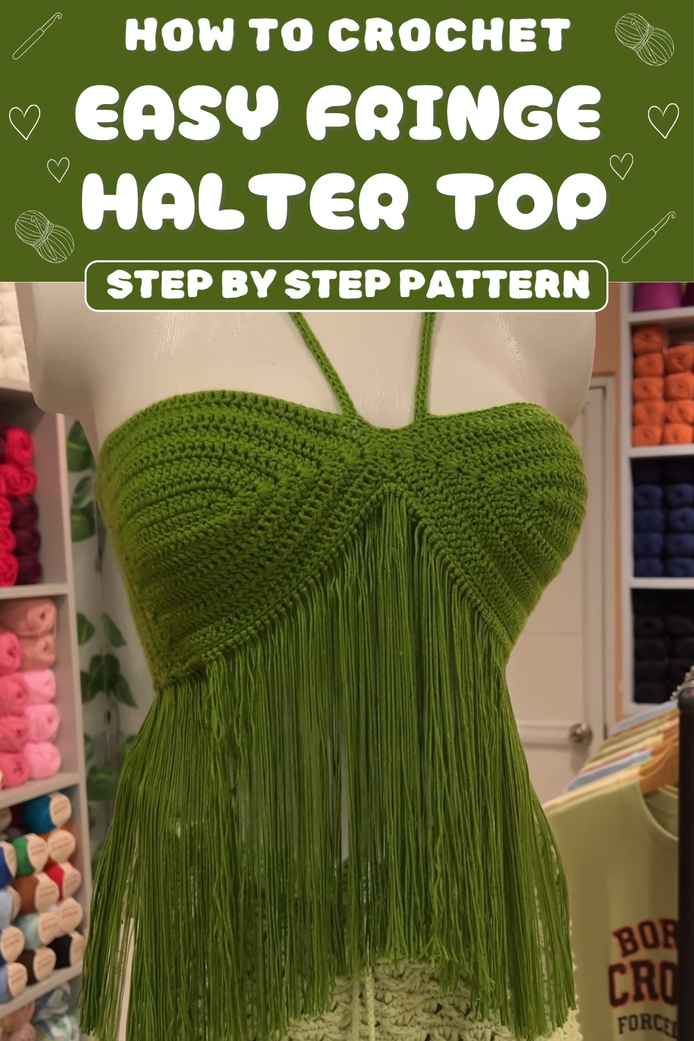 Crochet Fringe Halter Top