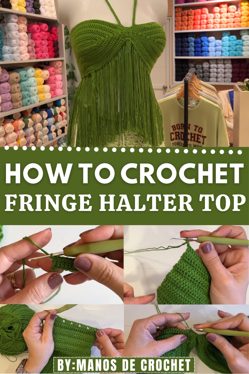 Crochet Fringe Halter Top