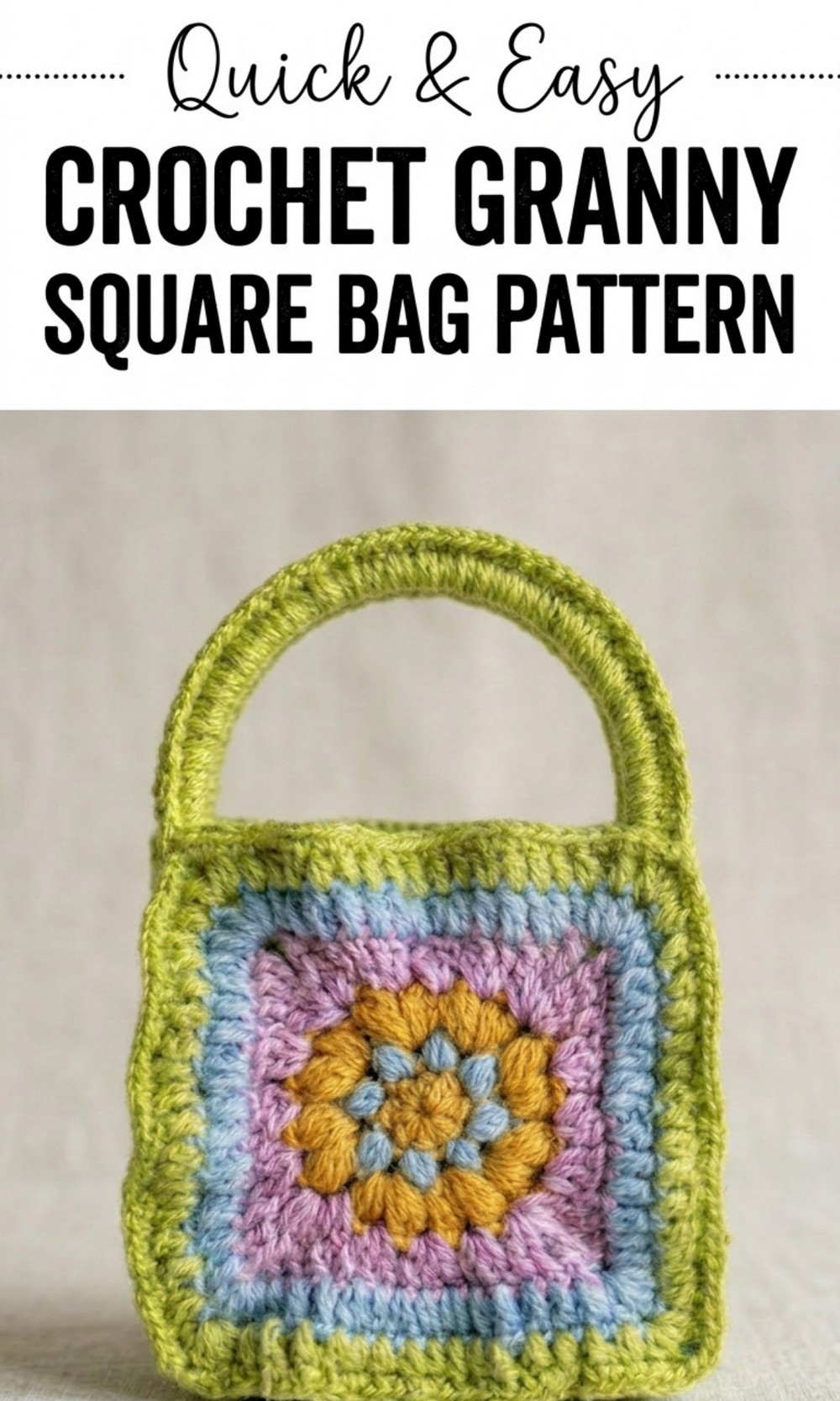 Crochet Granny Square Bag Pattern