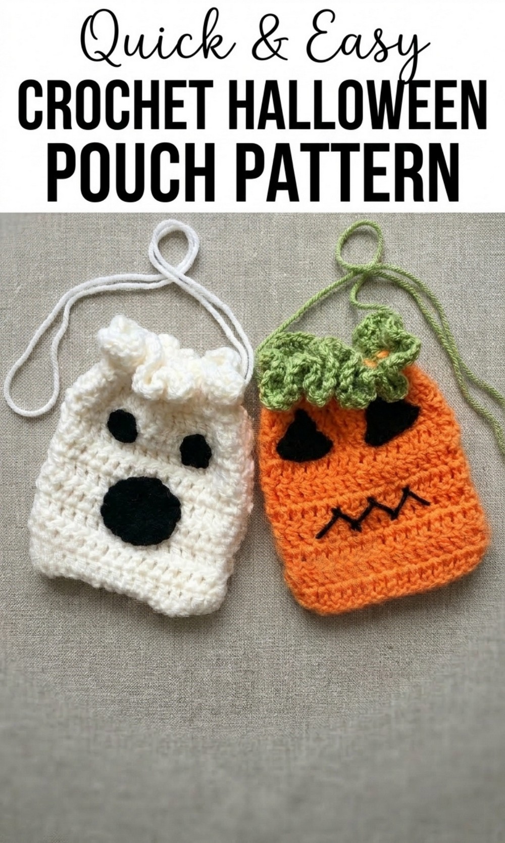 Crochet Halloween Pouch