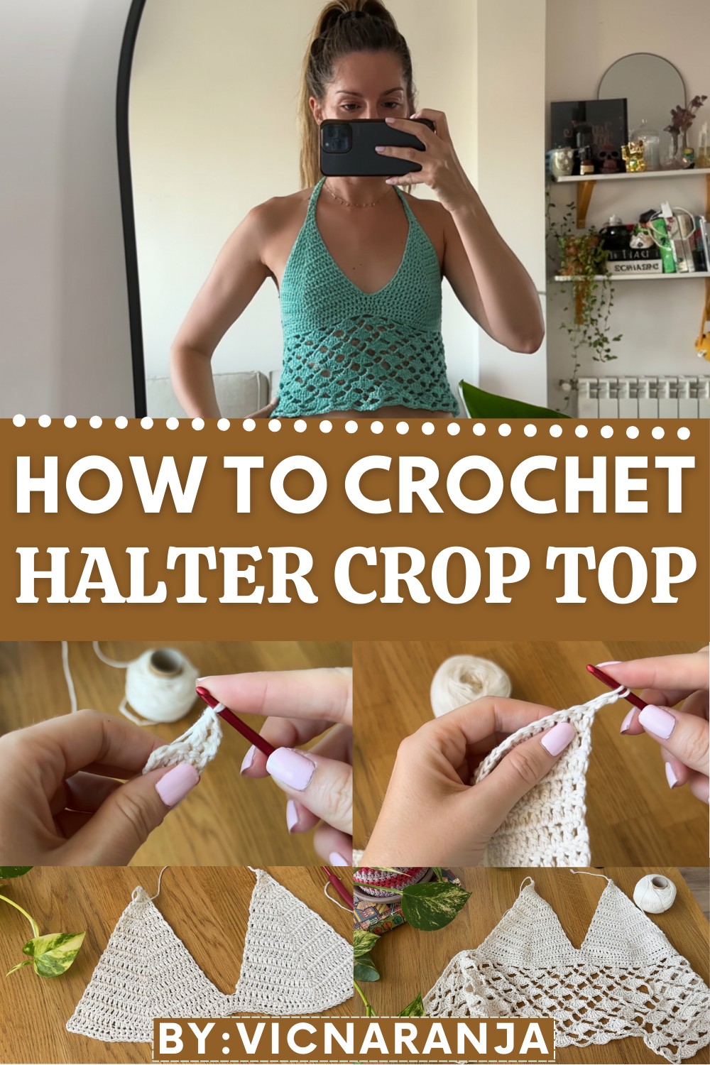 Crochet Halter Crop Top