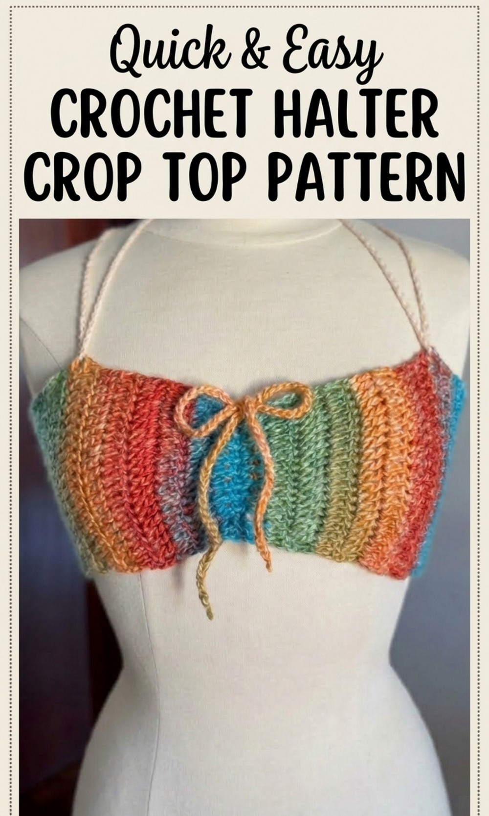 Crochet Halter Crop Top Pattern