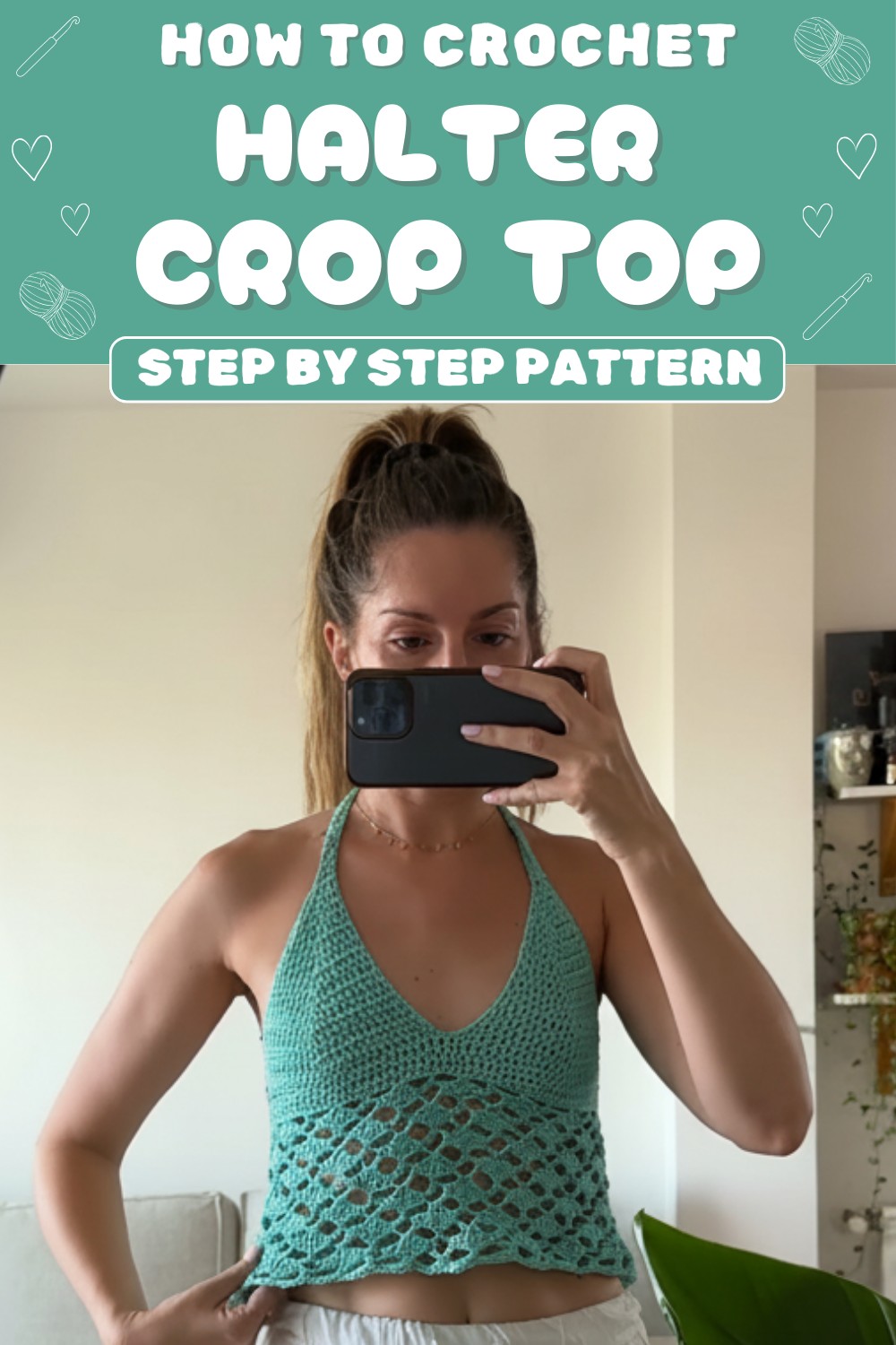 Crochet Halter Crop Top