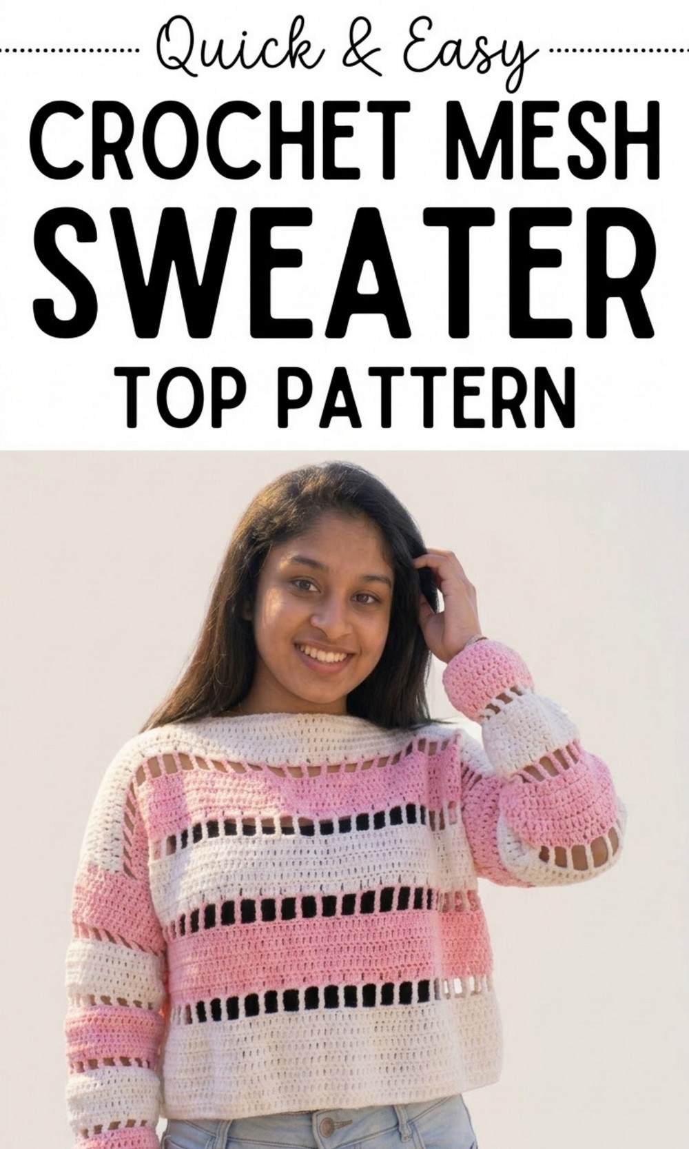 Crochet Mash Crop Top Pattern