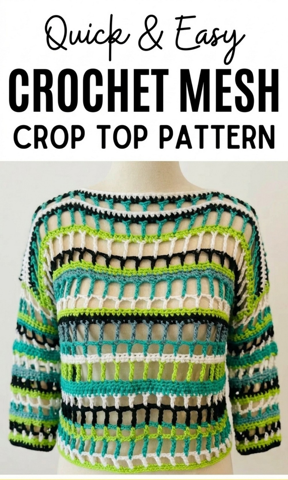 Crochet Mash Crop Top Pattern