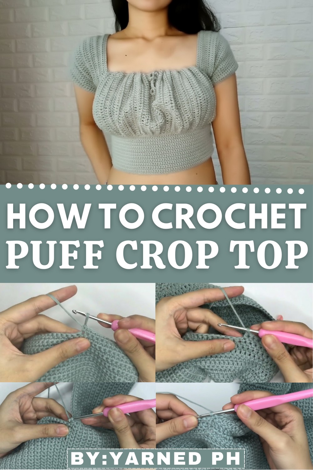 Crochet Puff Crop Top