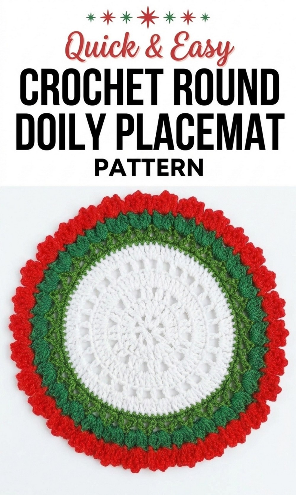 Crochet Round Doily Placemat Pattern