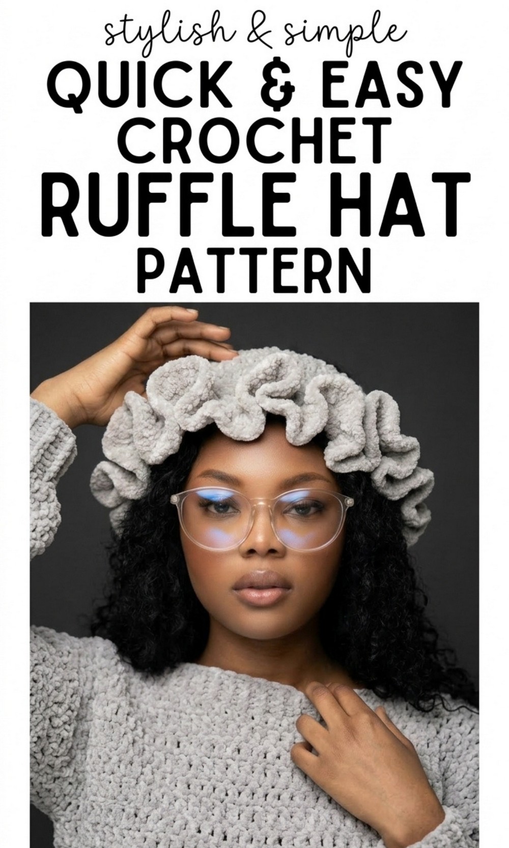 Crochet Ruffle Hat Pattern