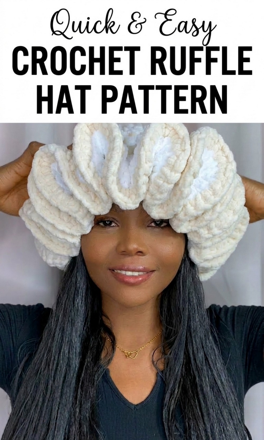 Crochet Ruffle Hat Pattern