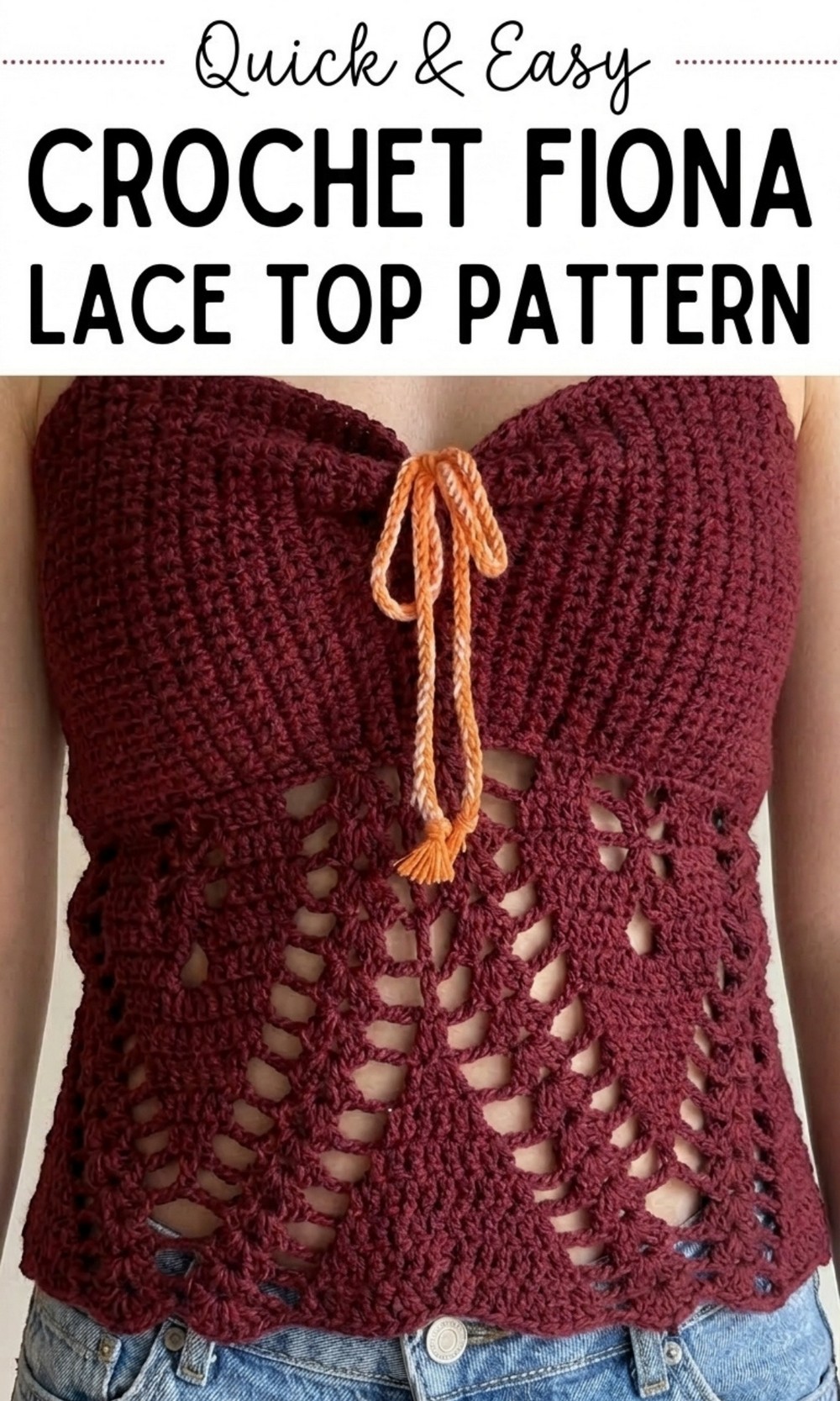 Crochet Fiona Lace Top Pattern