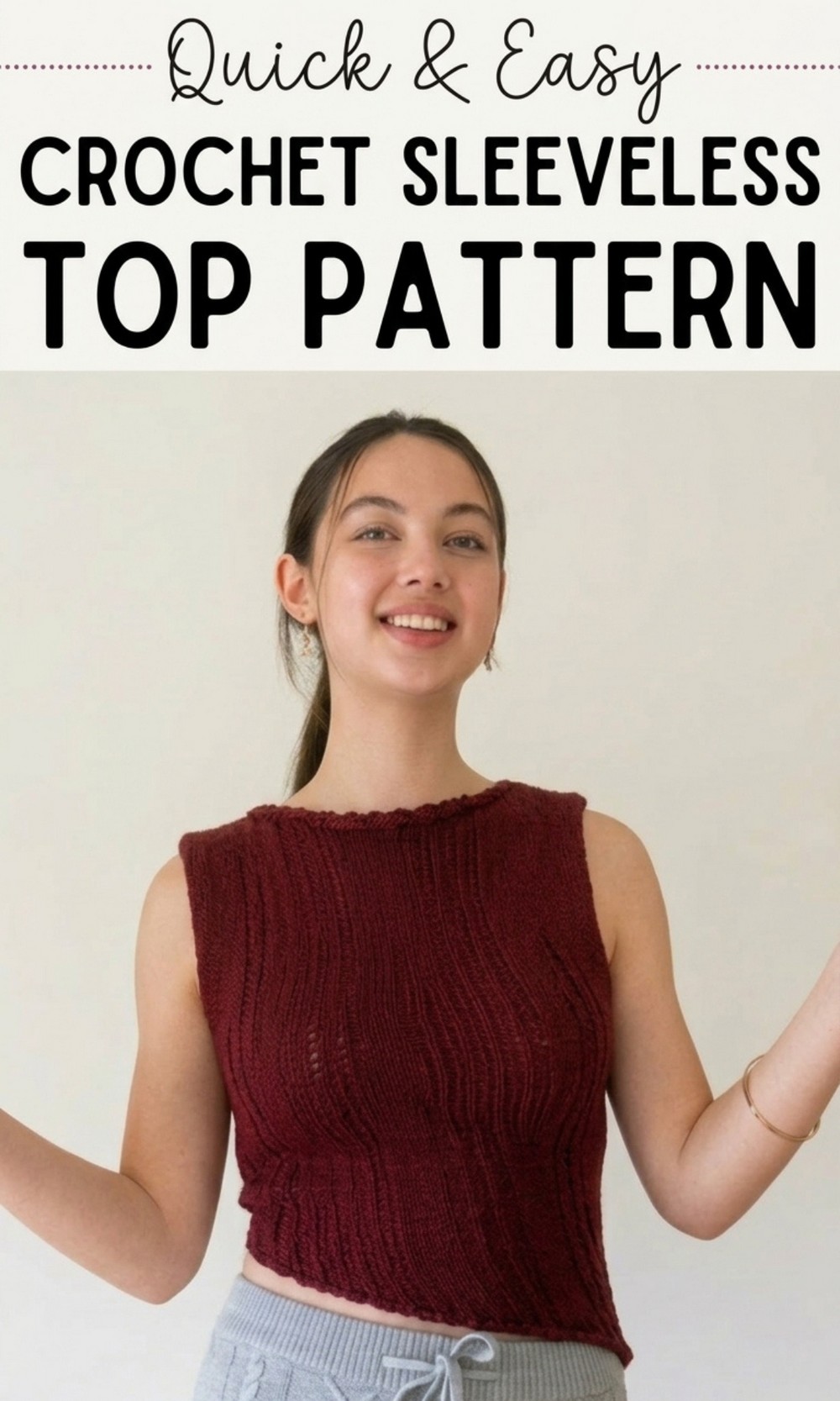 Crochet Sleeveless Top Pattern