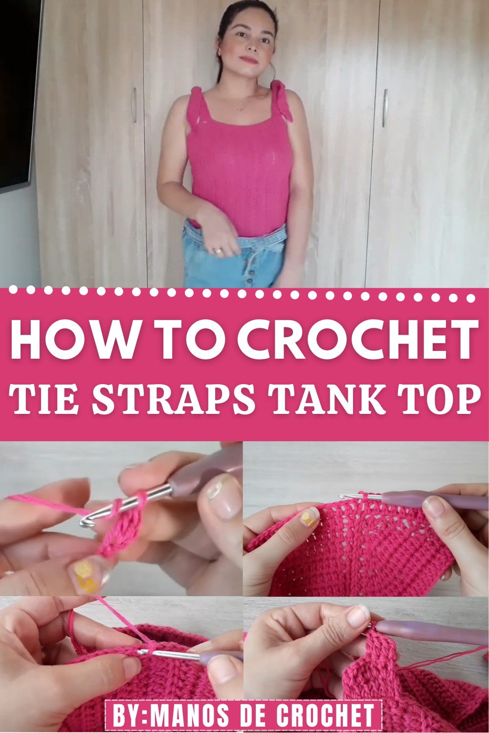 Crochet Tie Straps Tank Top