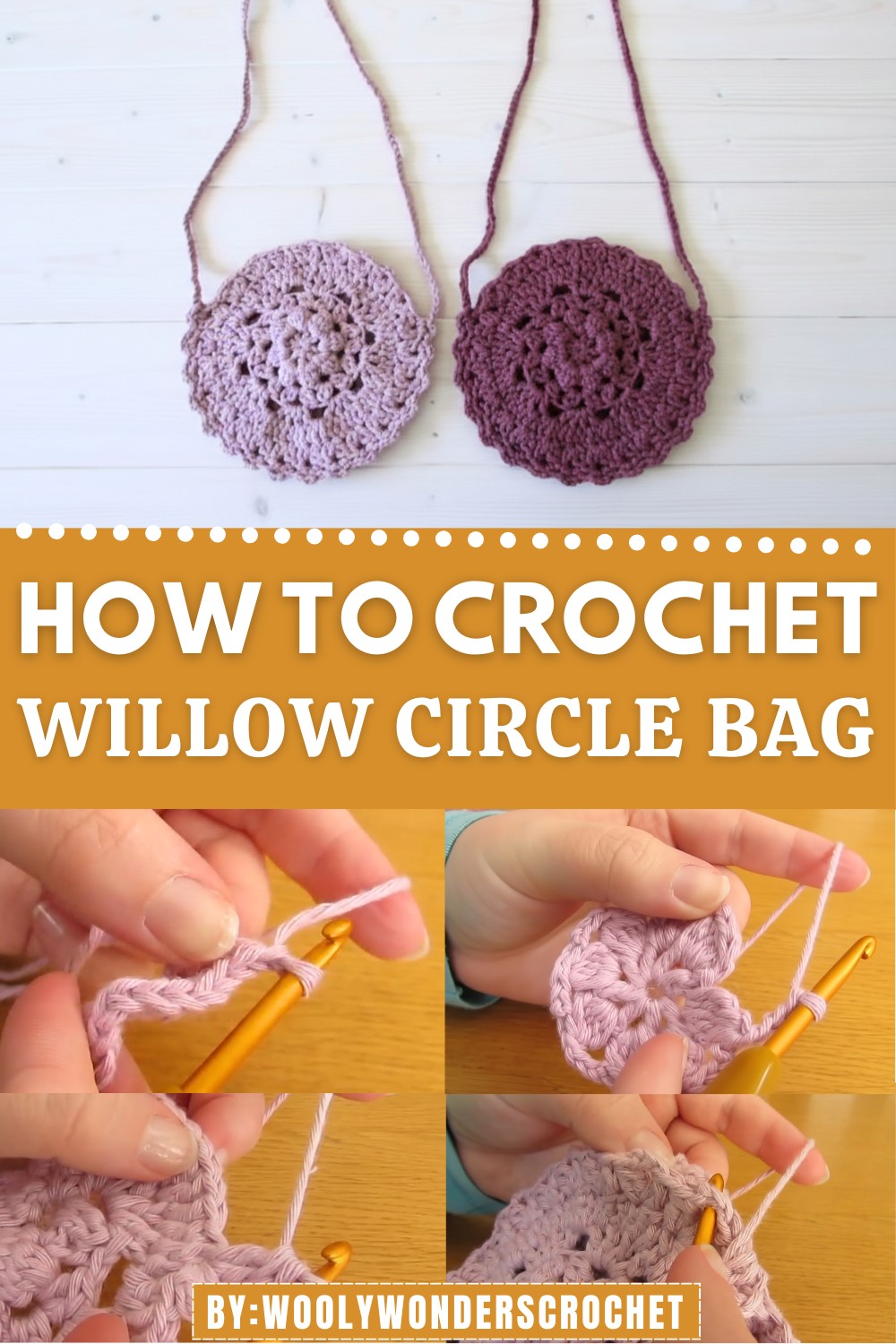 Crochet Willow Circle Bag
