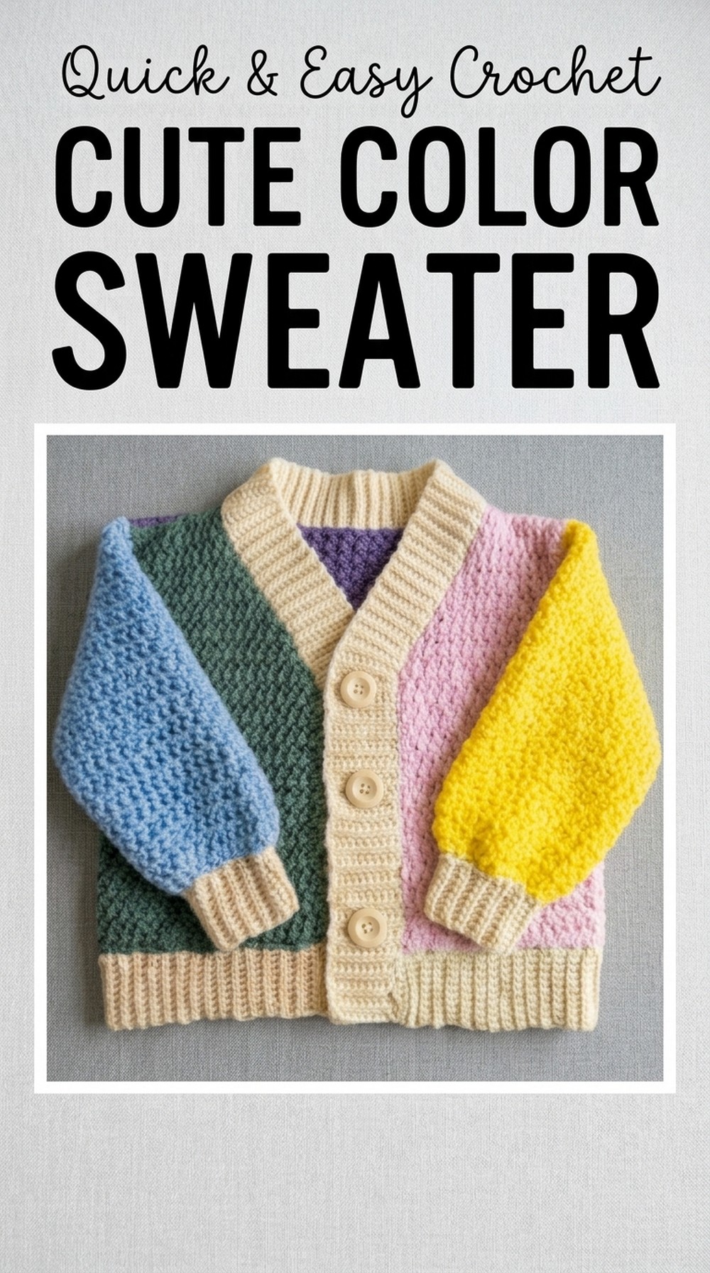 Crochet Color Sweater