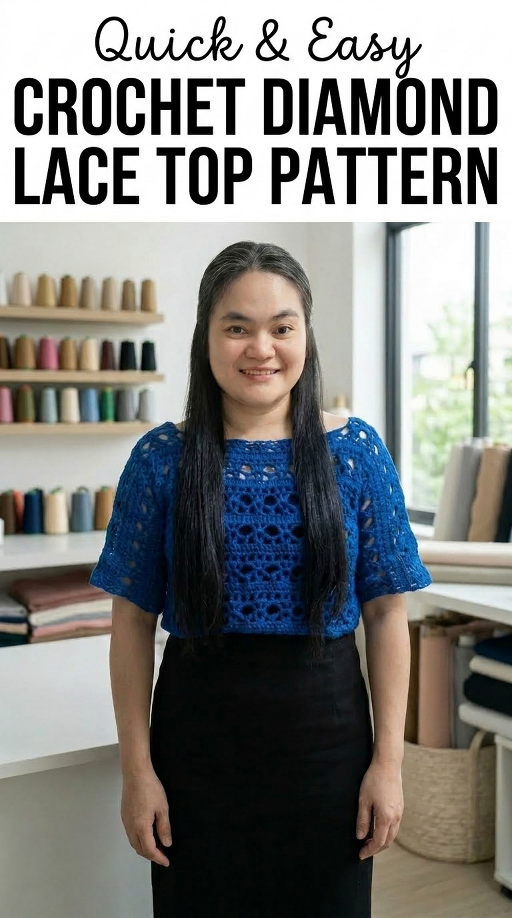 Crochet Diamond Lace Top Pattern