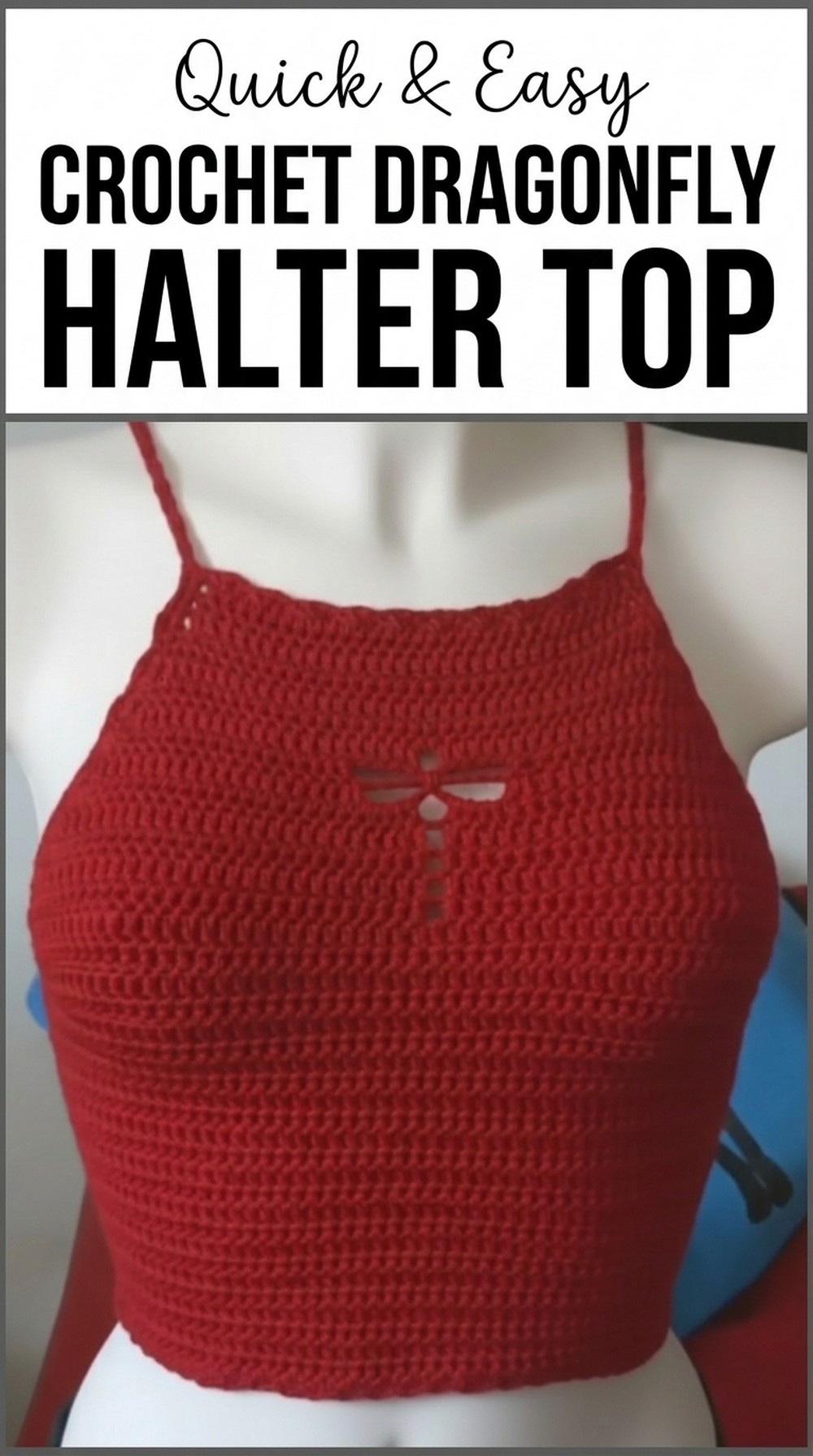 Crochet Dragonfly Halter Top