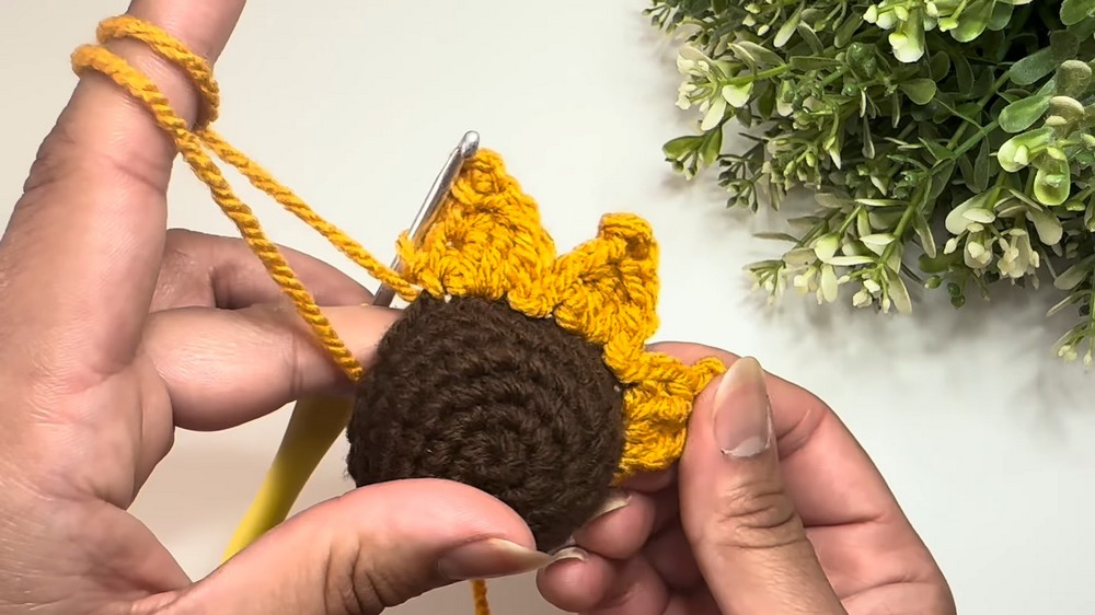 Crochet Sunflower Bookmark Pattern