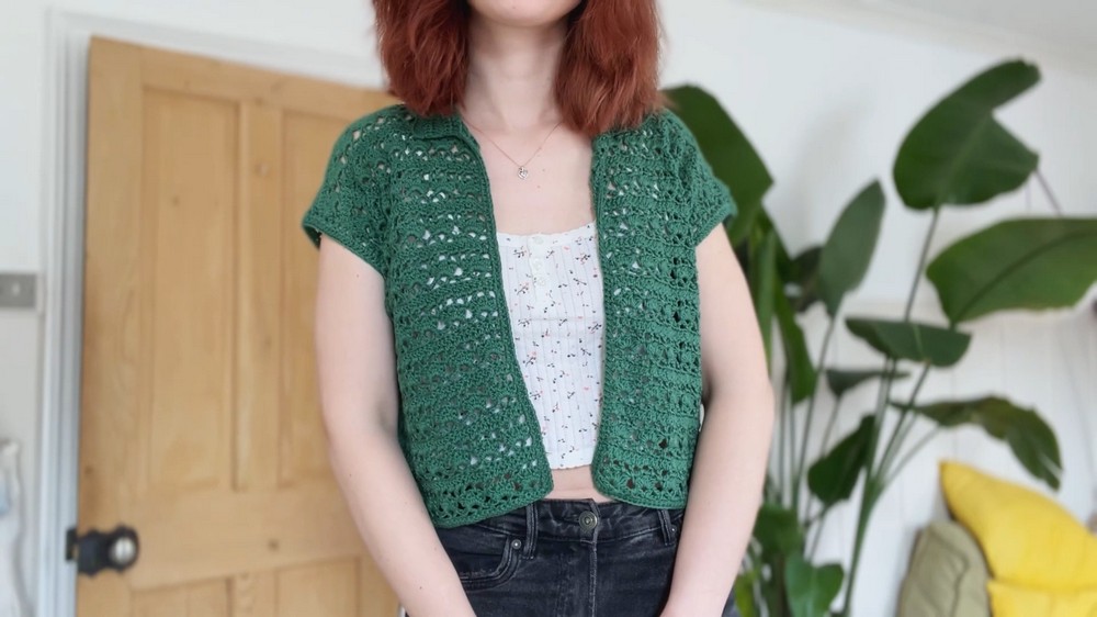 Crochet Lace Mesh Shirt Pattern