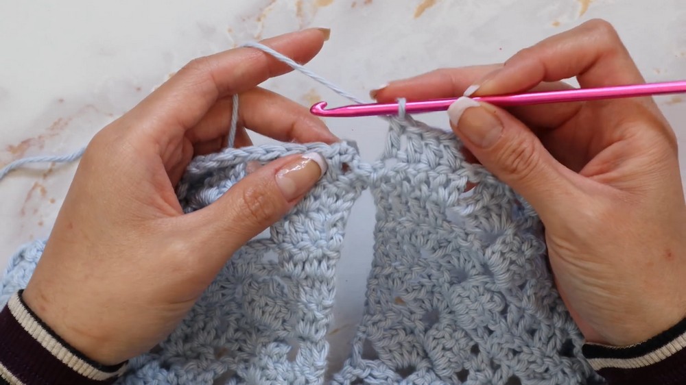 Crochet V-neck Top