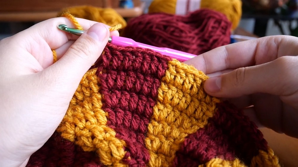 Crochet Striped Bucket Hat Pattern