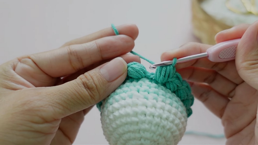 Crochet Jellyfish Keychain