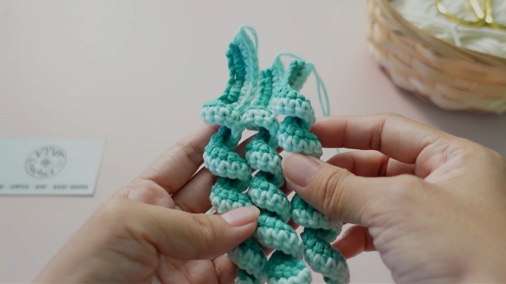 Crochet Jellyfish Keychain
