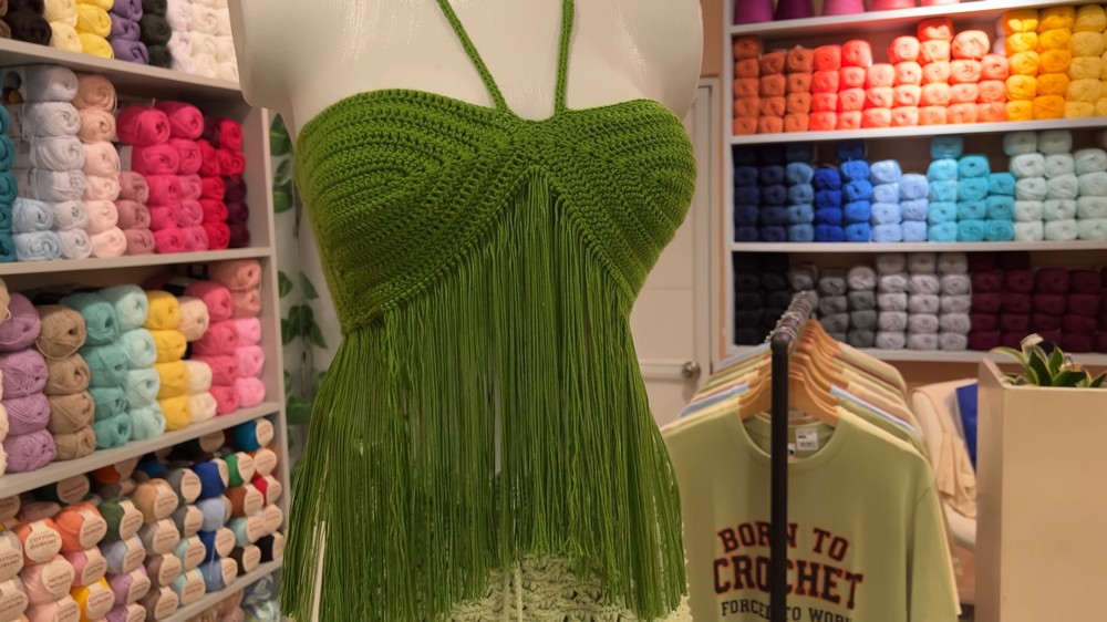 Crochet Fringe Halter Top