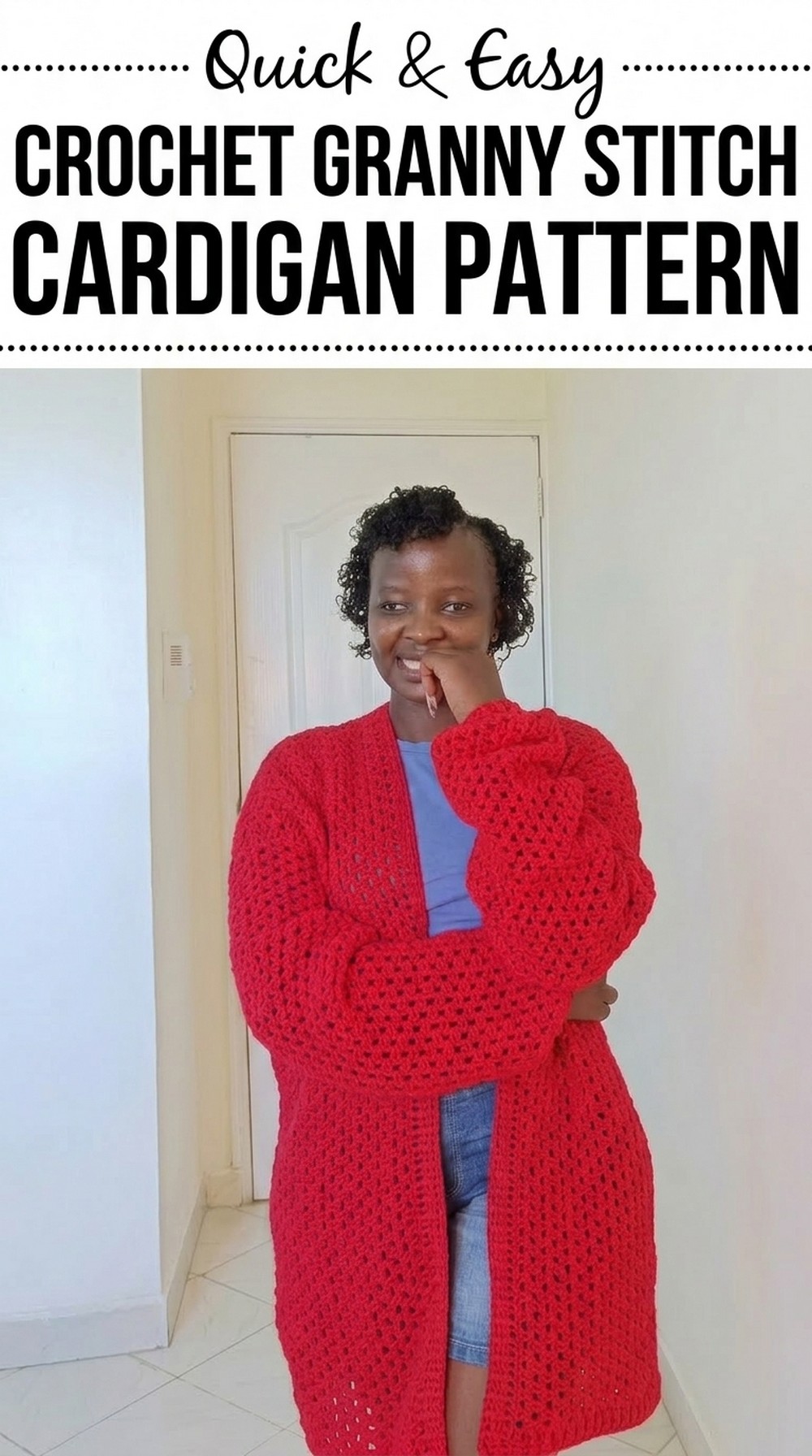 Crochet Granny Stitch Cardigan Pattern