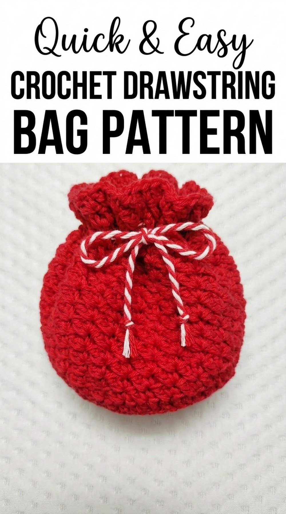 Crochet Drawstring Bag Pattern