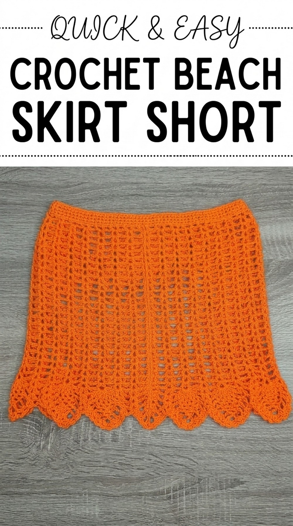 Crochet Beach Skirt Short
