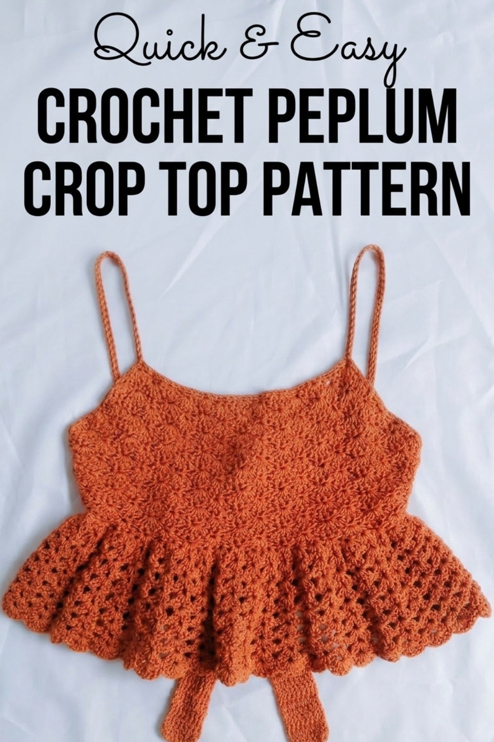 Crochet Peplum Crop Top Pattern