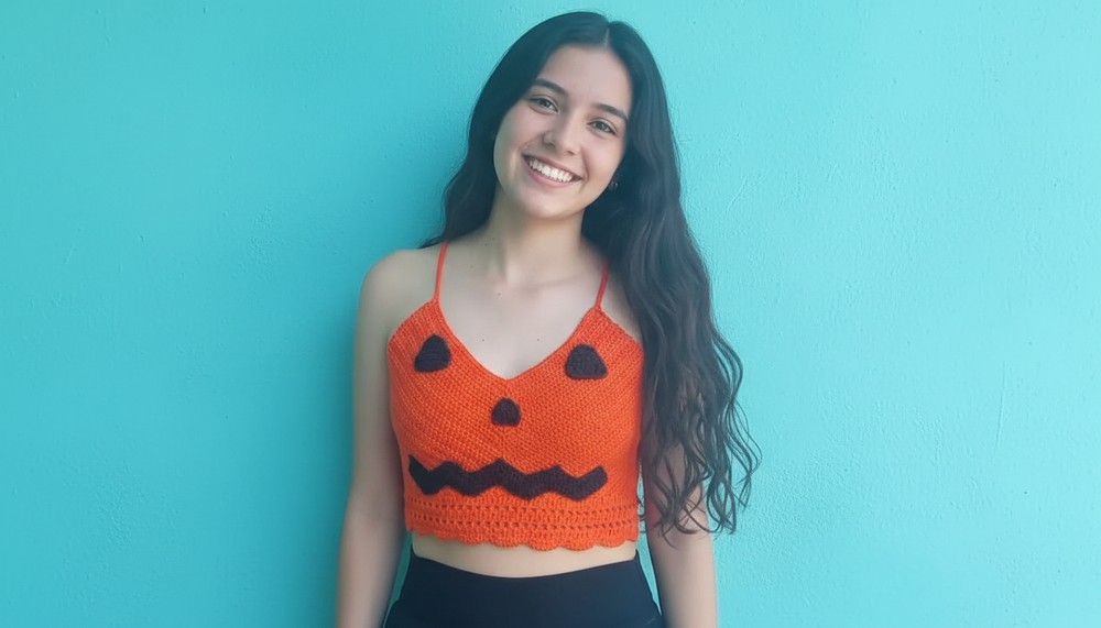 Crochet Halloween Top