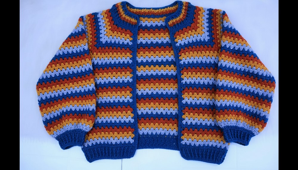 Crochet Cardigan Granny Square