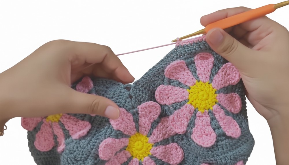 Crochet Daisy Small Bag Pattern