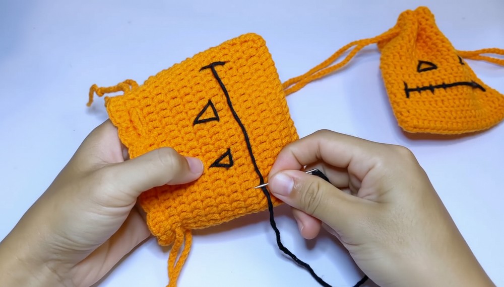 Crochet Halloween Pouch Bag Pattern