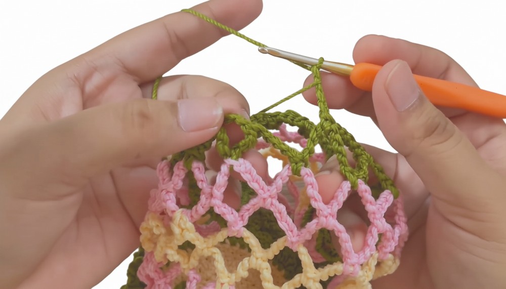 Crochet Flower Bottle Holder Pattern