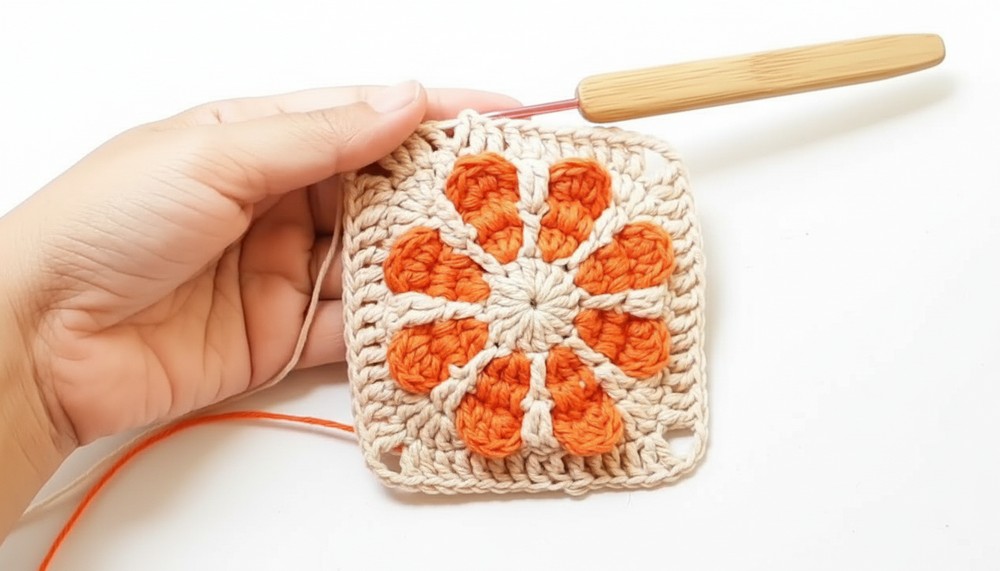 Crochet Flower Granny Square Pattern
