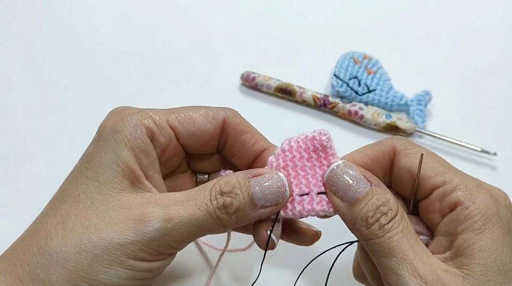 Crochet Whale Keychain Pattern