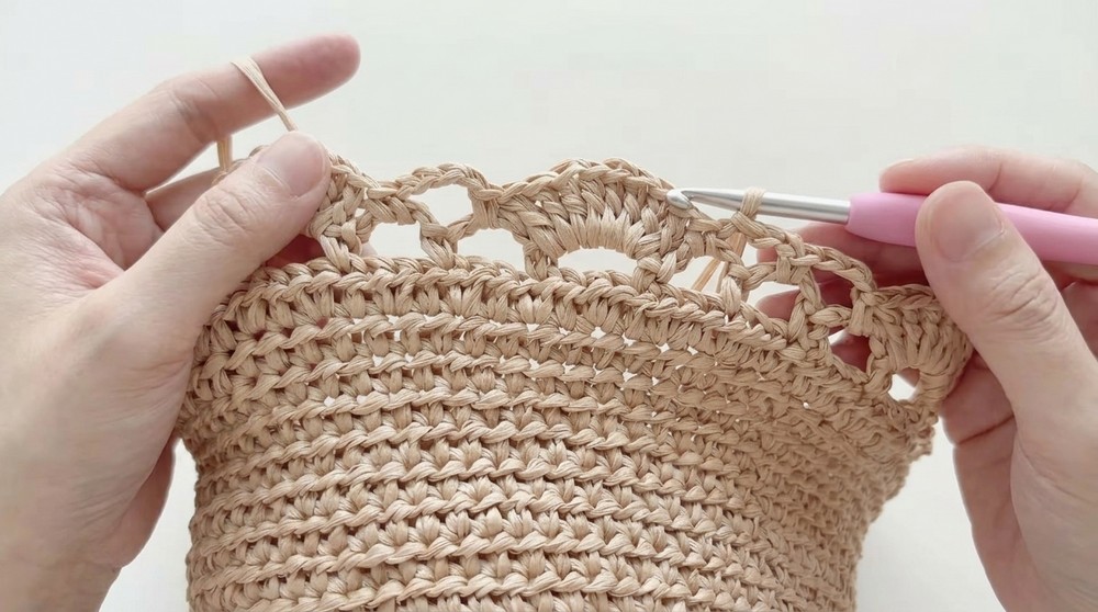 Crochet Raffia Sun Hat Pattern